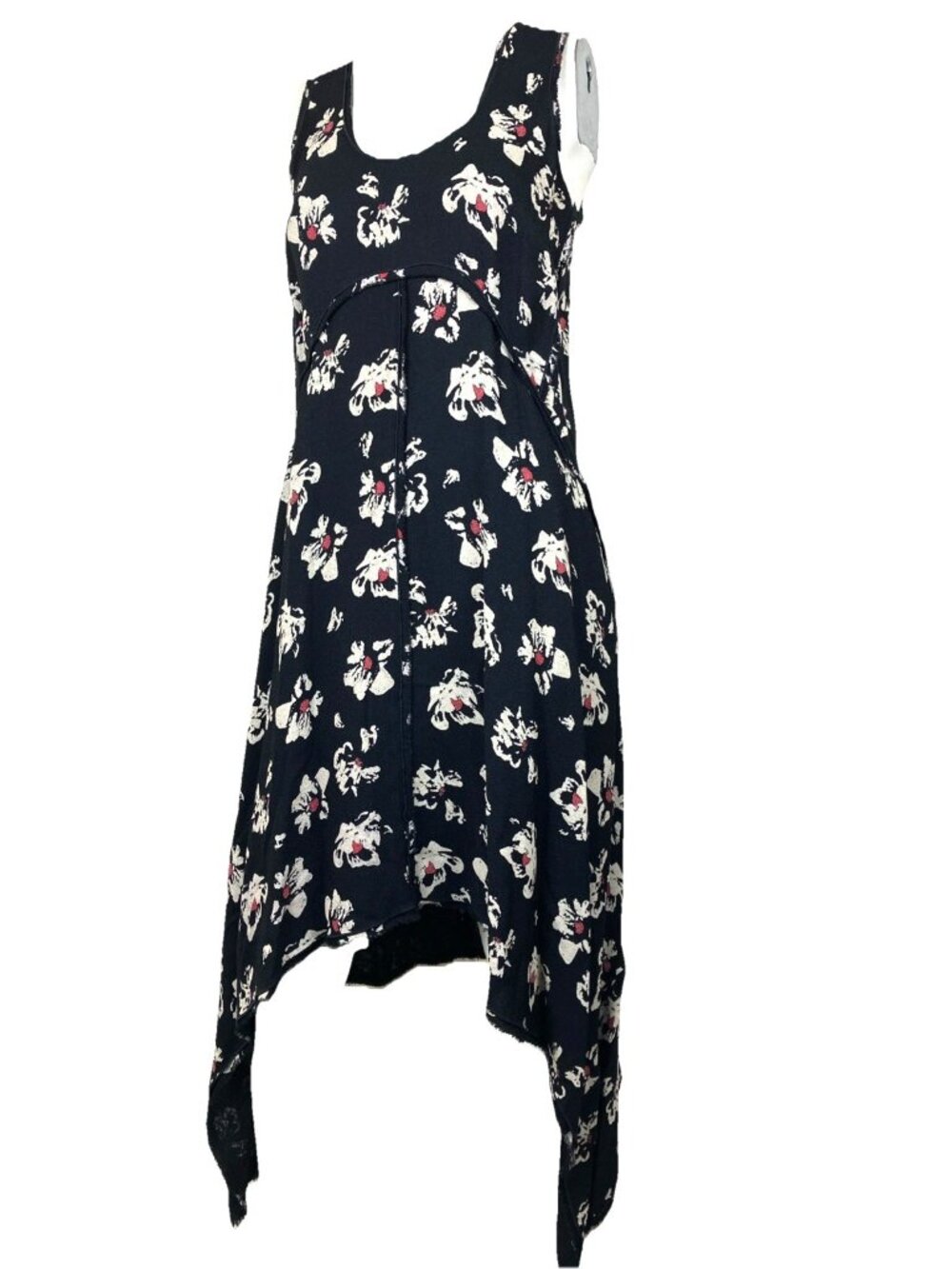 2 Proenza Schouler Point Hem Flapper Style Dress Floral Novelty Print Tank